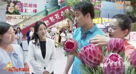 &ldquo;豐收中國萬里行大型公益直播活動&rdquo;在斗南花卉小鎮首播